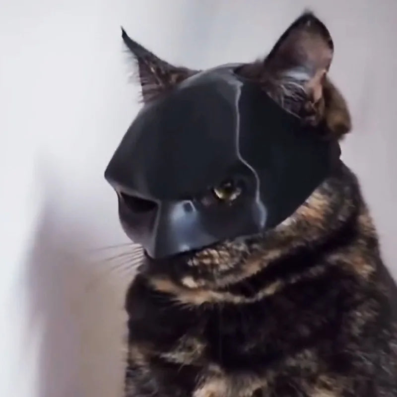 Batman Cos Mask For Pet Cat Puppy 3d Printing Cosplay Costumes Helmet Toy Halloween Party Headwear Pet Dog Mask Helmet Props