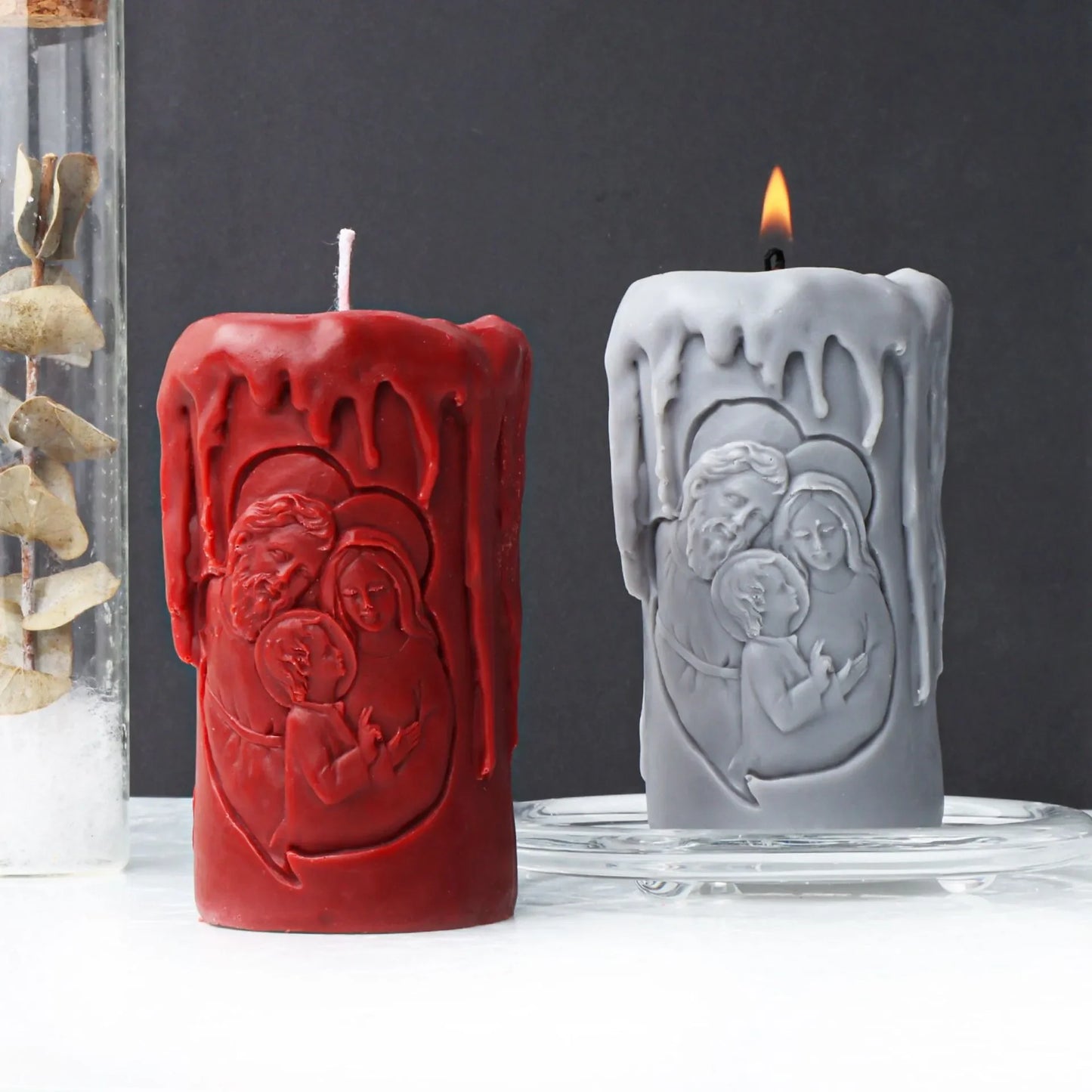 2D/3D Jesus Cross Statue Silicone Mold Jesus Kobe Candle Silicone Mold Candle Mould Greek Mythology resin mold  gypsum mould