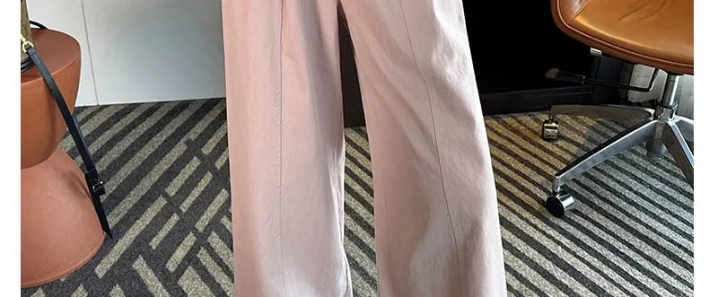 Summer Pregnant Woman Washed Cotton Trousers High Waist Ankle-length Plus Size Maternity Casual Pants Wide Legs Pregnancy Pants