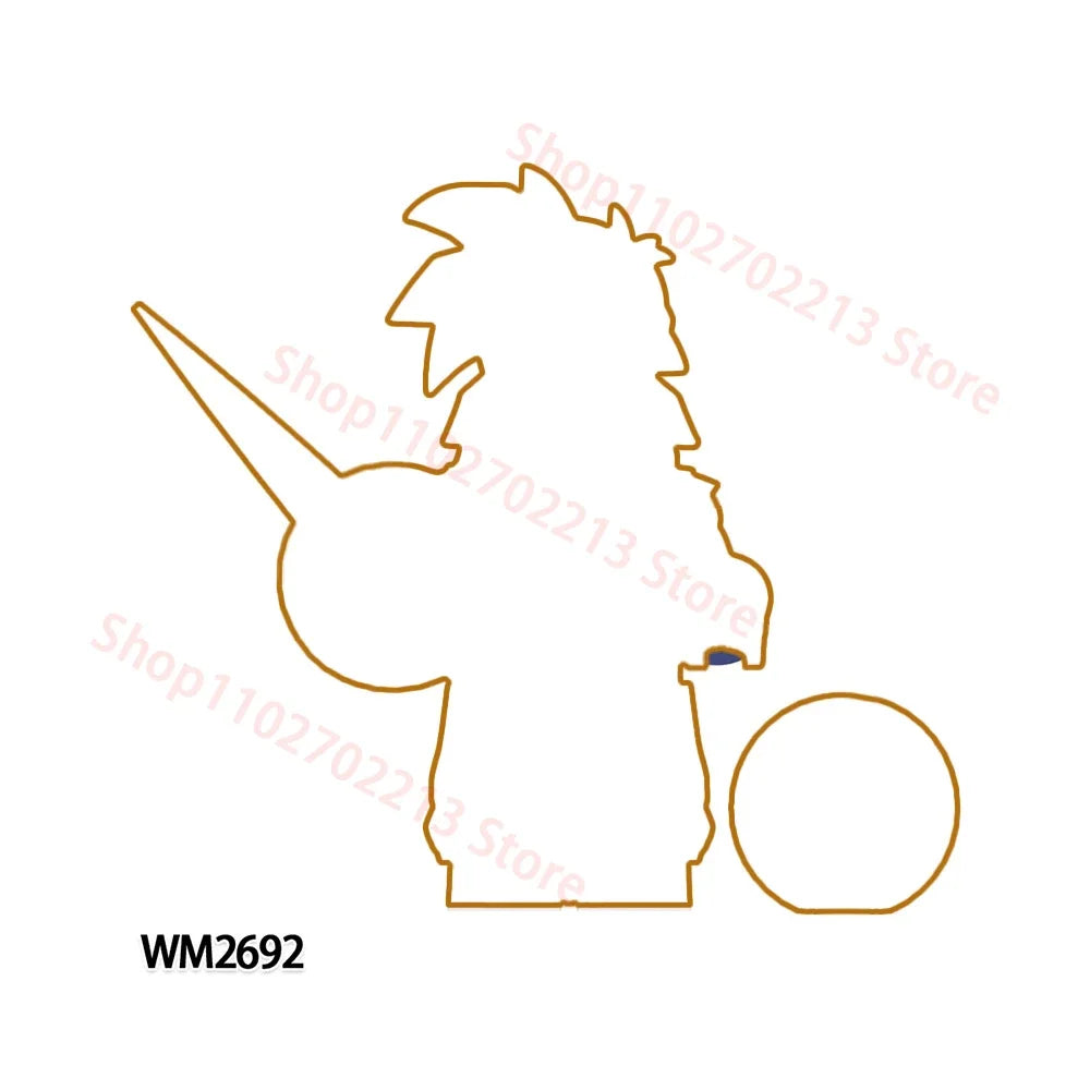 Anime Building Blocks Set WM6183 Educational Toys for Kids, Christmas Gift Bricks Collection Cool Model for Boys WM6220 WM6221