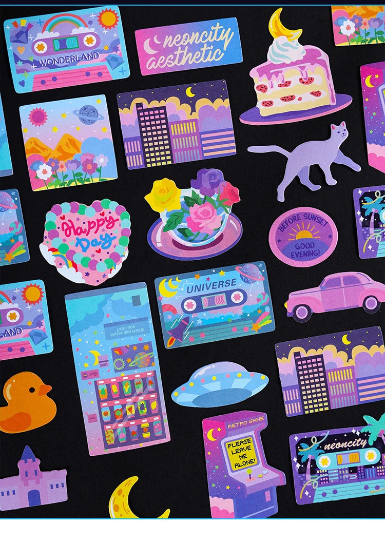 30 Pcs Kawaii Cartoon Handbook Stickers Pack Journals Labels Sticker Collage Decorative Scrapbooking Stationery School Supplies