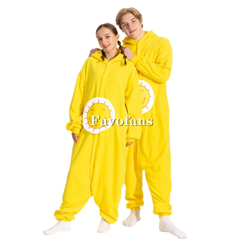 Favofans Animal Kigurumi Adults Women Bear Onesies Pajamas Halloween Costumes Cosplay Jumpsuit Christmas Gift