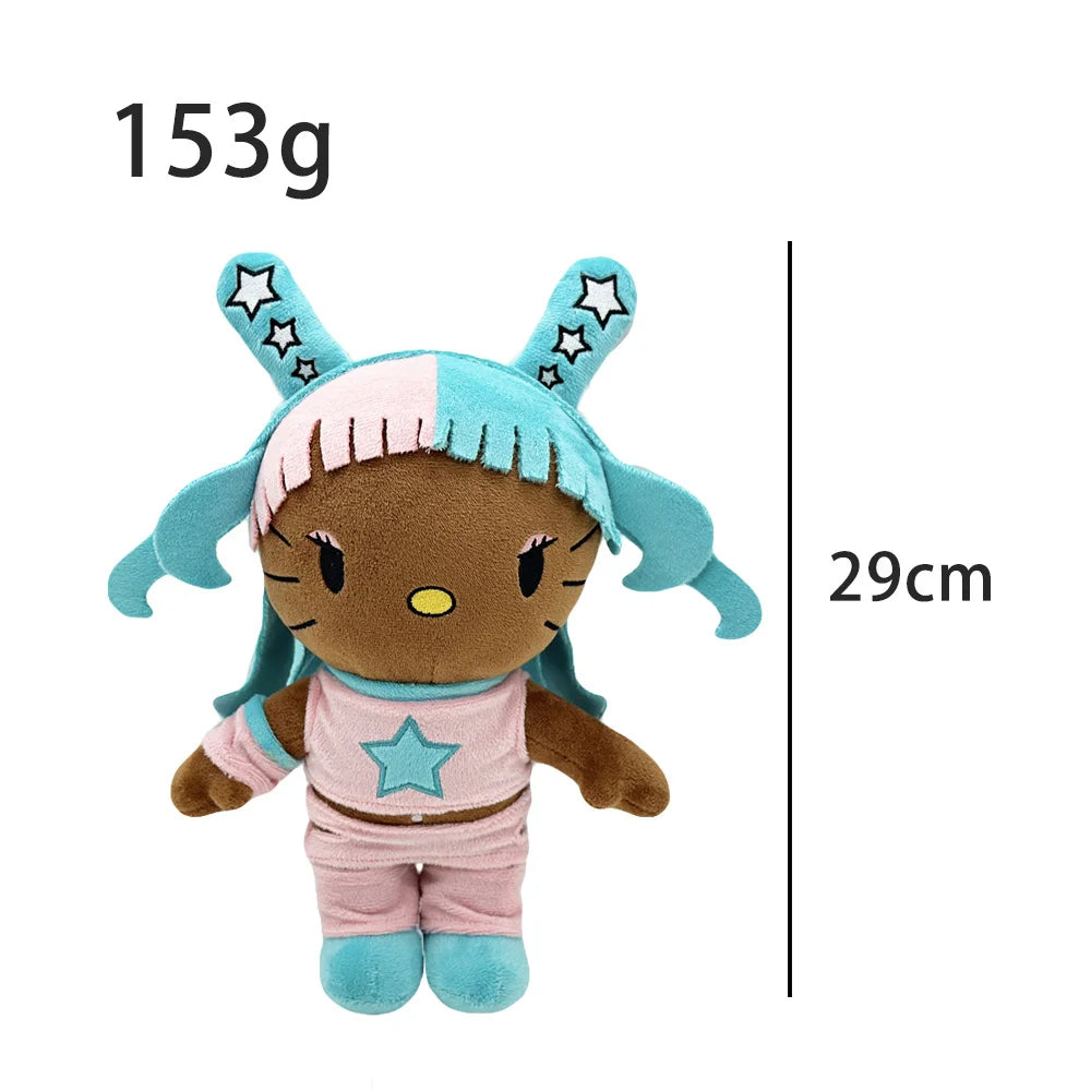 Juice Wrld Plush Doll Stuffed Toys Cute Boys Girls Christmas Gifts Kitten Plush Toy Wearing Vest Funny Cat Xmas Gift Bunny  Bad