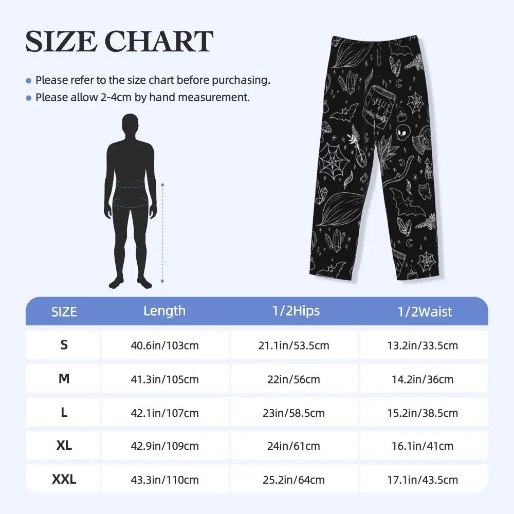 Custom Cute Spooky Halloween Bats Black And Purple Pajama Pants for Men Lounge Sleep Drawstring Sleepwear Bottoms with Pockets