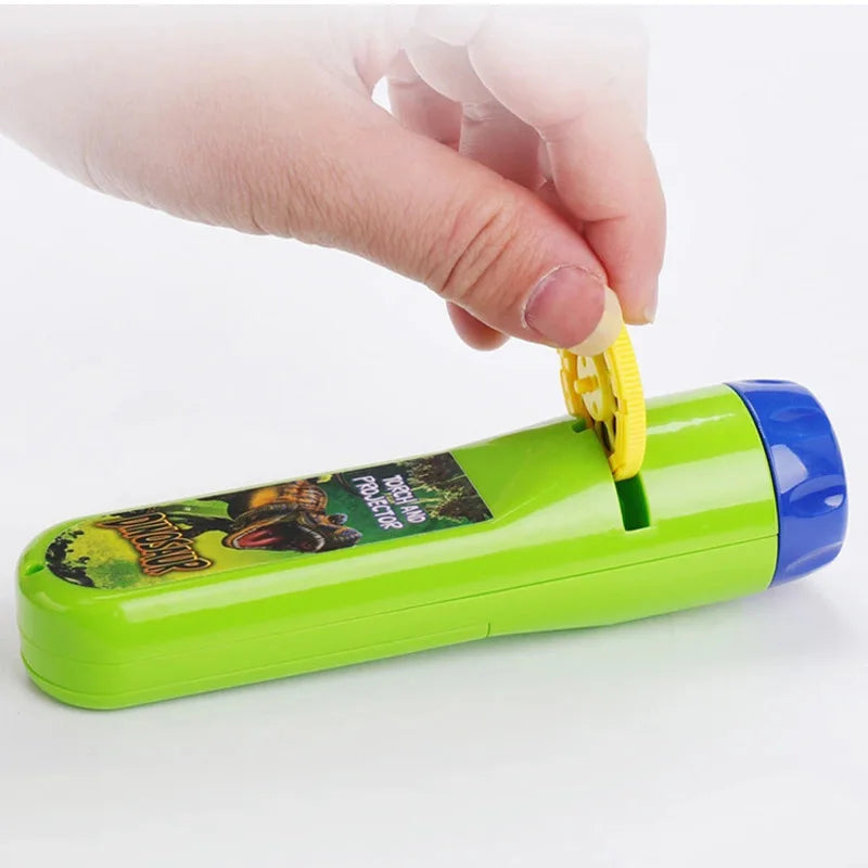 Children Fun Projector Light Flashlight Puzzle Early Education Projection Light for Kids Baby Bedtime Toy Christmas Gift TMZ