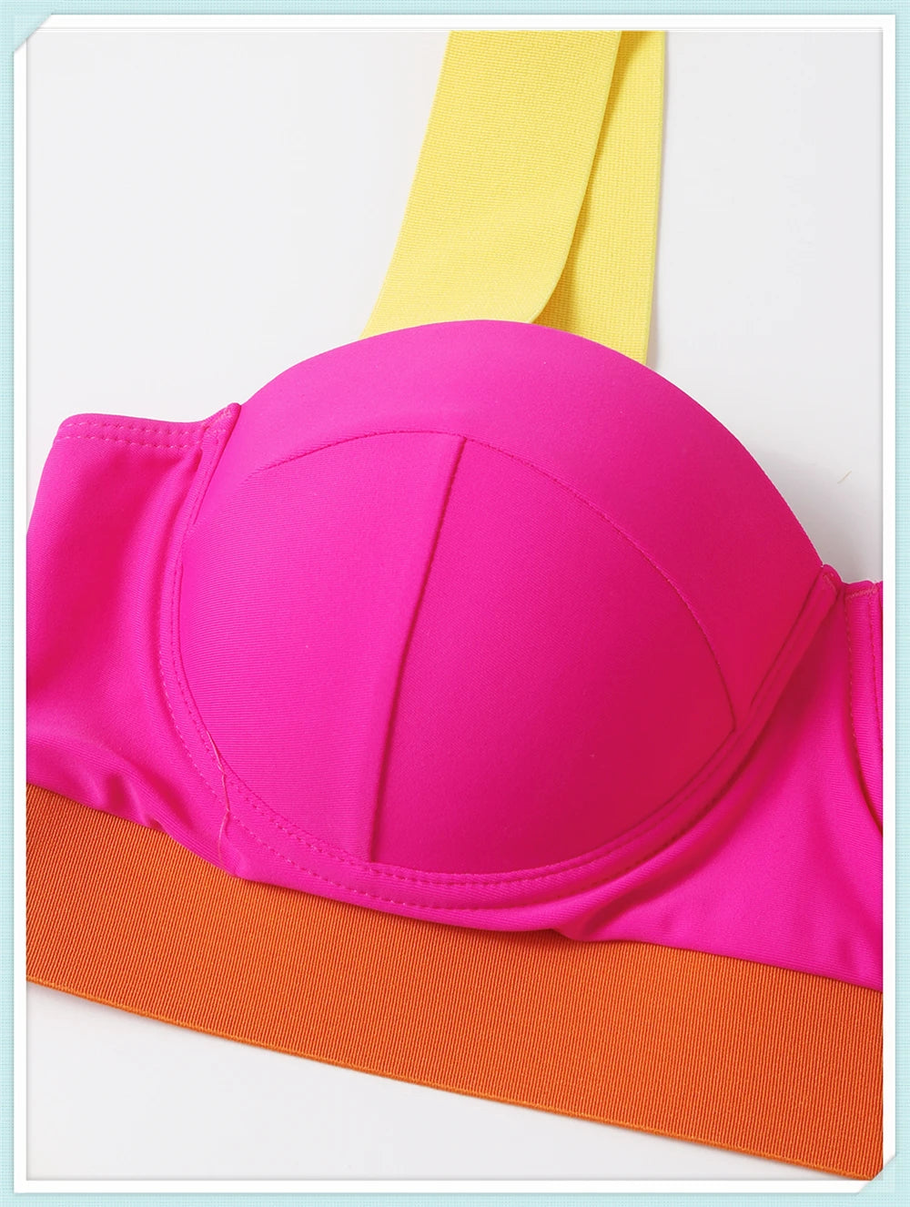 Solid Bandage Bikini Women Push Up Swimsuit Sexy Swimwear Female Brazilian Bathing Swimming Suit Bather Splicing Color Beachwear