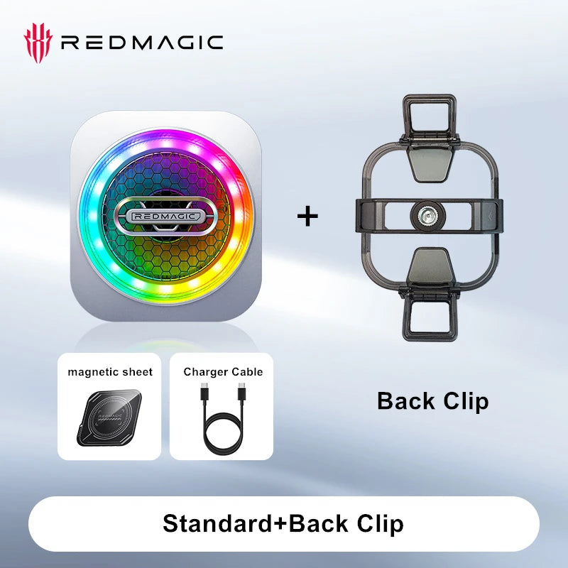 Redmagic Cooler 6 Pro Radiator Magnetic Fan Cooler 30W VC Liquid Cooling RGB LED AI Temperature Control For Tablet Mobile Phone