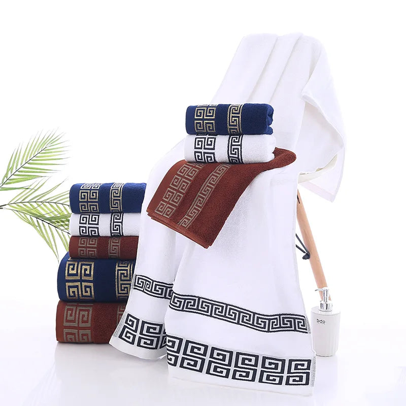 1/4/6pcs Bathroom Towels Set Big Bath Towel Cover 70x140cm/Hand Face Towel 34x74cm Christmas Gift Sport Home Hotel Towels Set