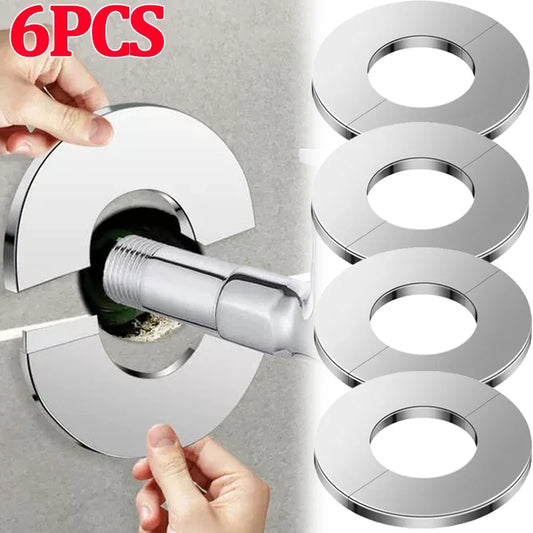 Faucet Stainless Steel Decorative Cover Faucet Water Pipe Round Detachable Decorative Cover Home Bathroom Hardware Accessories