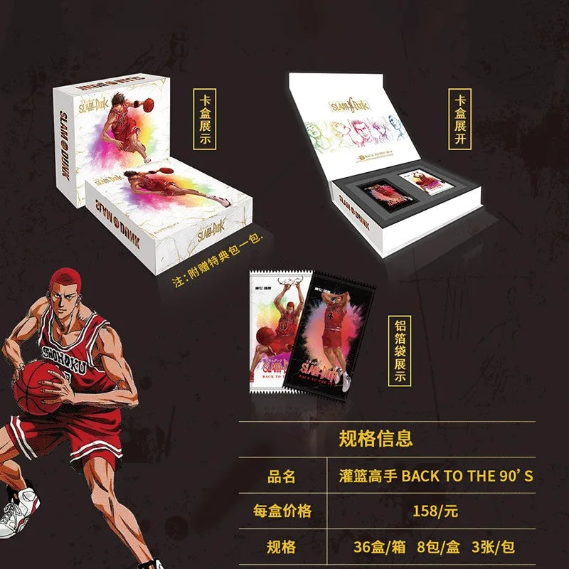 Slam Dunk Card Flash SSP BR PTR Rare Card Hot Stamping Card Anime Sakuragi Flower Road Rukawa Kaede ZR Christmas Gift