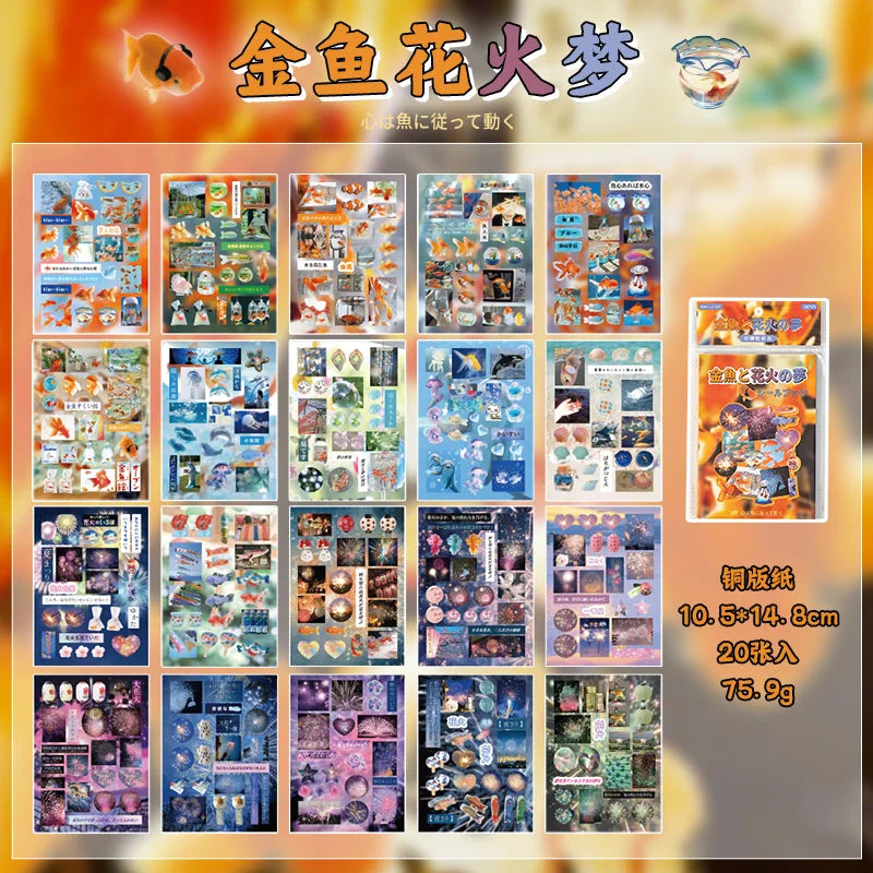 20 pcs Cartoon Sticker Books Journal Planner Decorative DIY Scrapbooking Sticker Laptop Student Korean Stationery Sticker Gift