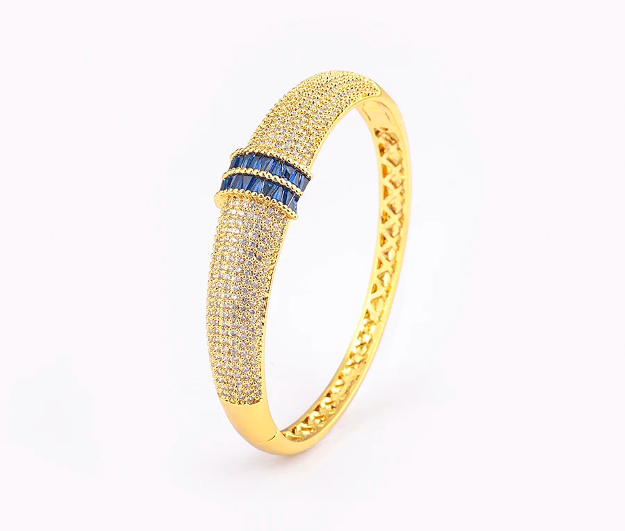 Nidin High Quality Pave Shiny Zircon Charm Bracelets 6 Colors For Women Wedding Party Adjustable Bangles Luxury Jewelry Gifts