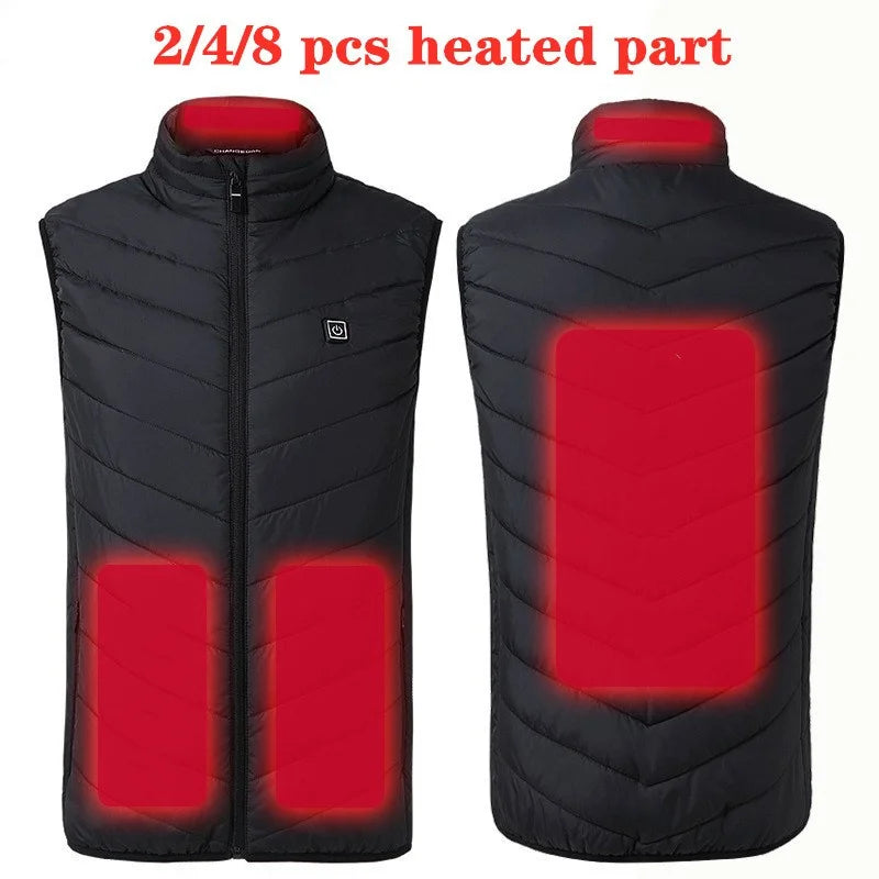 17 Areas Usb Heated Jacket Men Women Electric Heated Vest Heating Vest Heated Bodywarmer Usb Inner Heat Vest Veste Chauffante