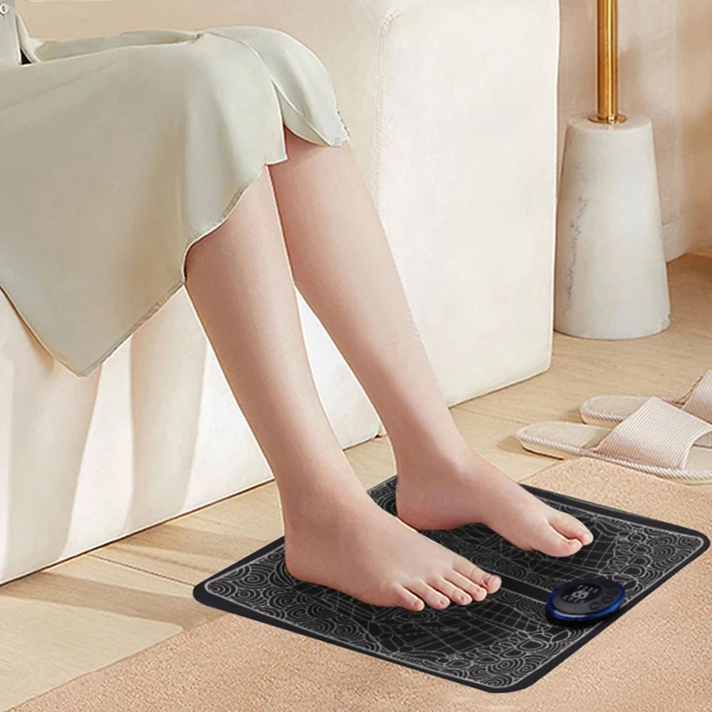Foot Massager EMS Rechargeable Massage Mat Foot Relaxation Pads Electric Foot Massage Tool To Relieve Sore Feet Home Fitness
