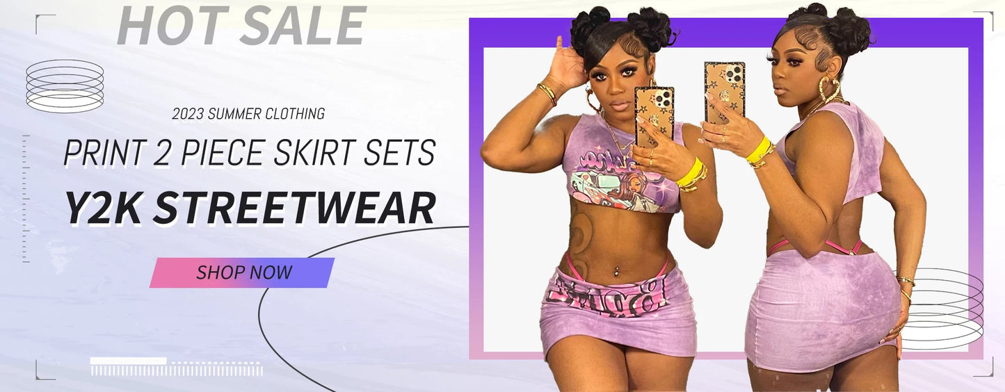 Sexy Graphic T Shirts Fashion Top Printed Sweatshirts Streetswear 2024 Summer Clothes Women Y2K Cropped Tank Tops Tees