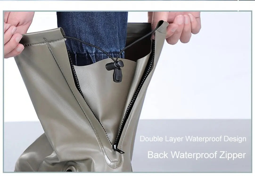 Waterproof Tall Silicone Shoe Covers Antislip Outdoor Travel Rainproof Boot Covers