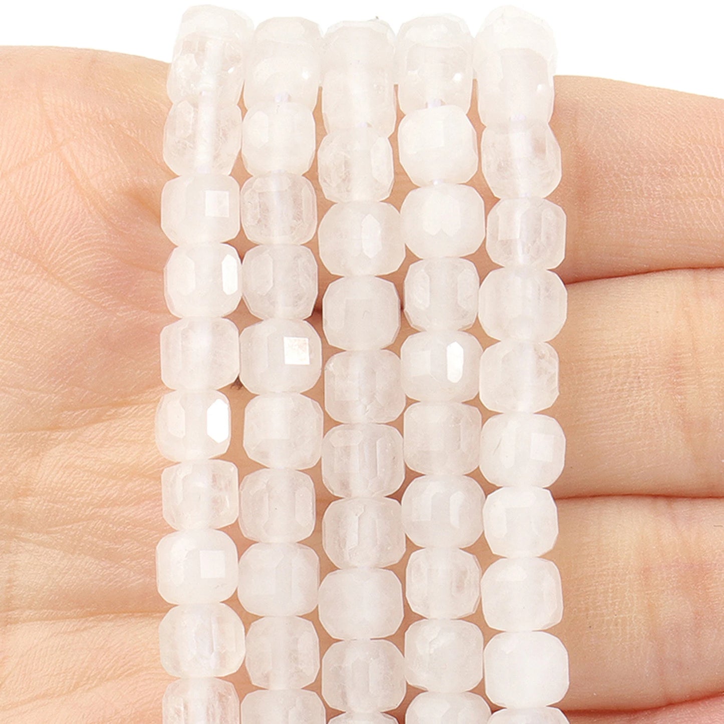 Faceted Natural Tourmaline 5mm Square Cube Shape Beads for Jewelry Making Diy Bracelet Necklace Beading Accessories