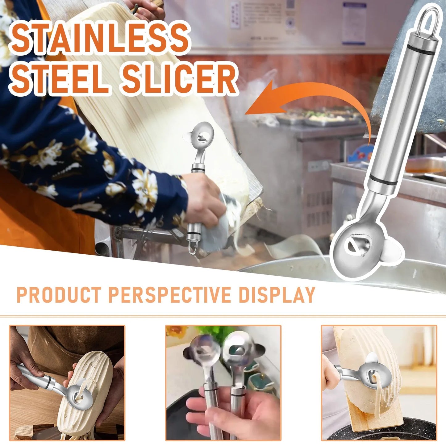 Stainless Steel Cactus Peeling Spoon Multifunctional Cactus Peeler Tool Chinese Noodle For Cooking Kitchen Gadgets