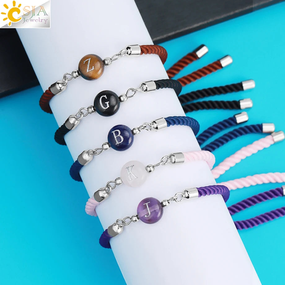 Natrual Stone Bracelet for Women Energy Star Moon Crystal Charm Tiger Eye Pink Quartz Bangle Bead Bracelets Relationship T019