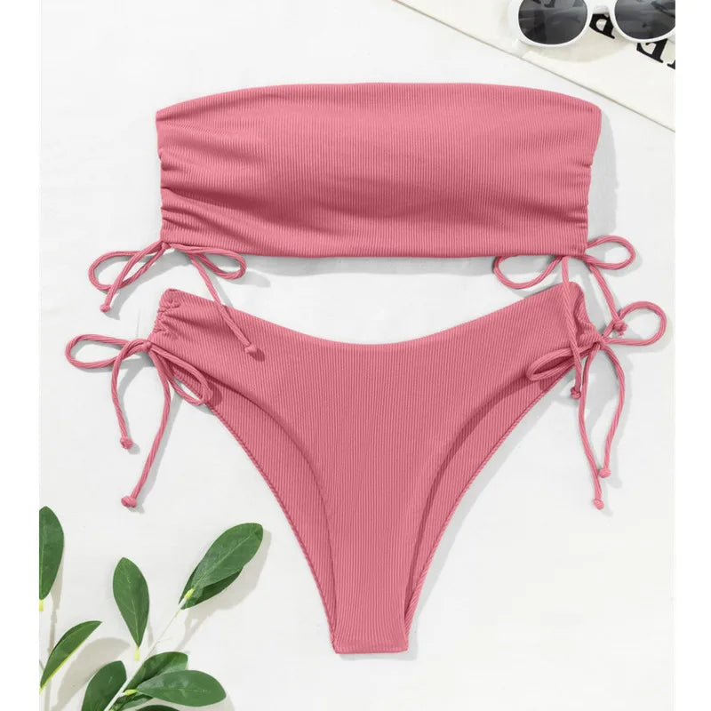 New Sexy Bikinis 2025 Swimsuits Women Swimwear Push Up Female Beach Swimming Wear Bathing Suit Brazilian Bikini Set Pool Bather