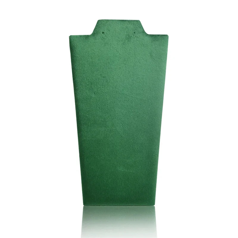 Wooden Necklace Stand White Pu Jewelry Pendant Display Holder Organizer Storage Easel Shelf Rack 3 Color 12.5*22.5Cm