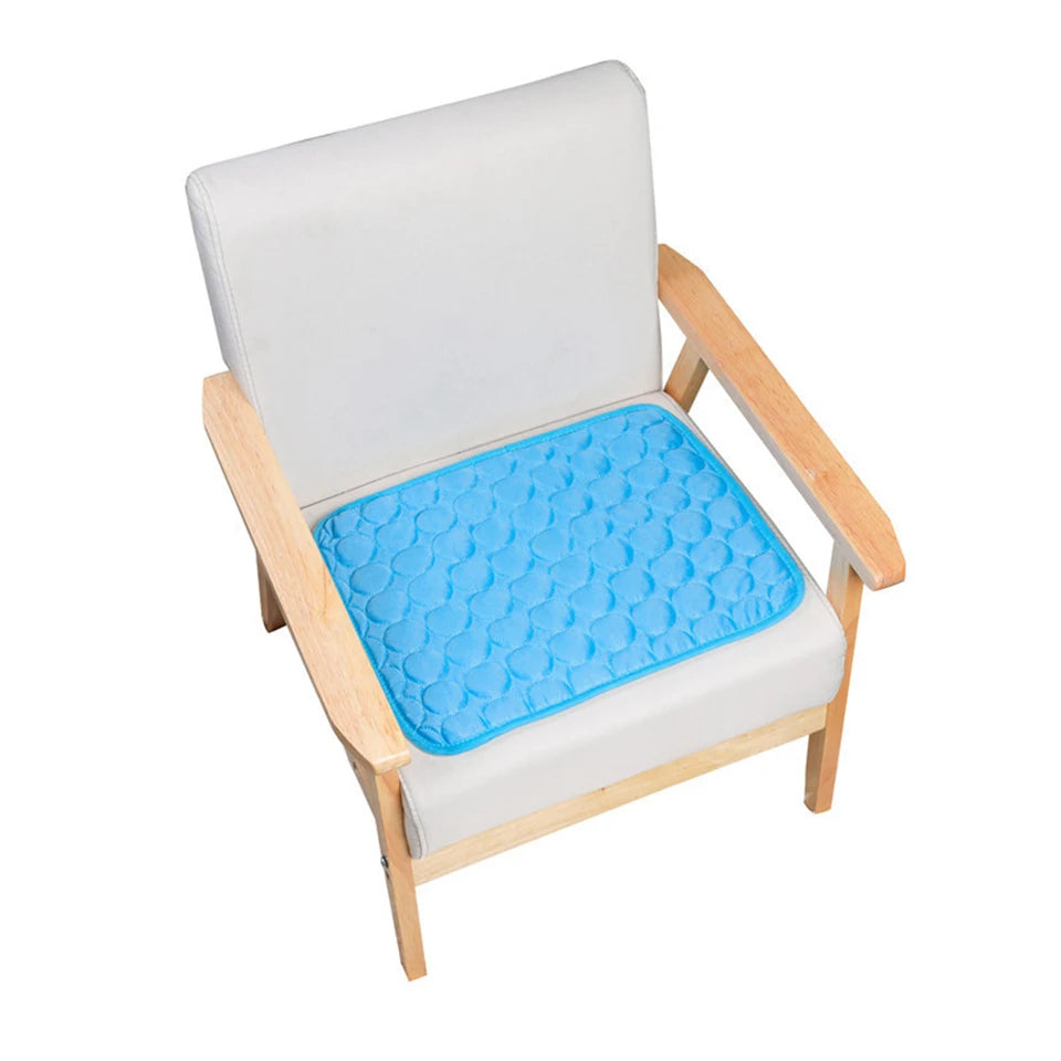 DualPet Dog Cat Summer Cooling Pad Mat Washable Puppy Big Dog Ice Gel Bed Mattress Cool Mascotas Cushion Blanket