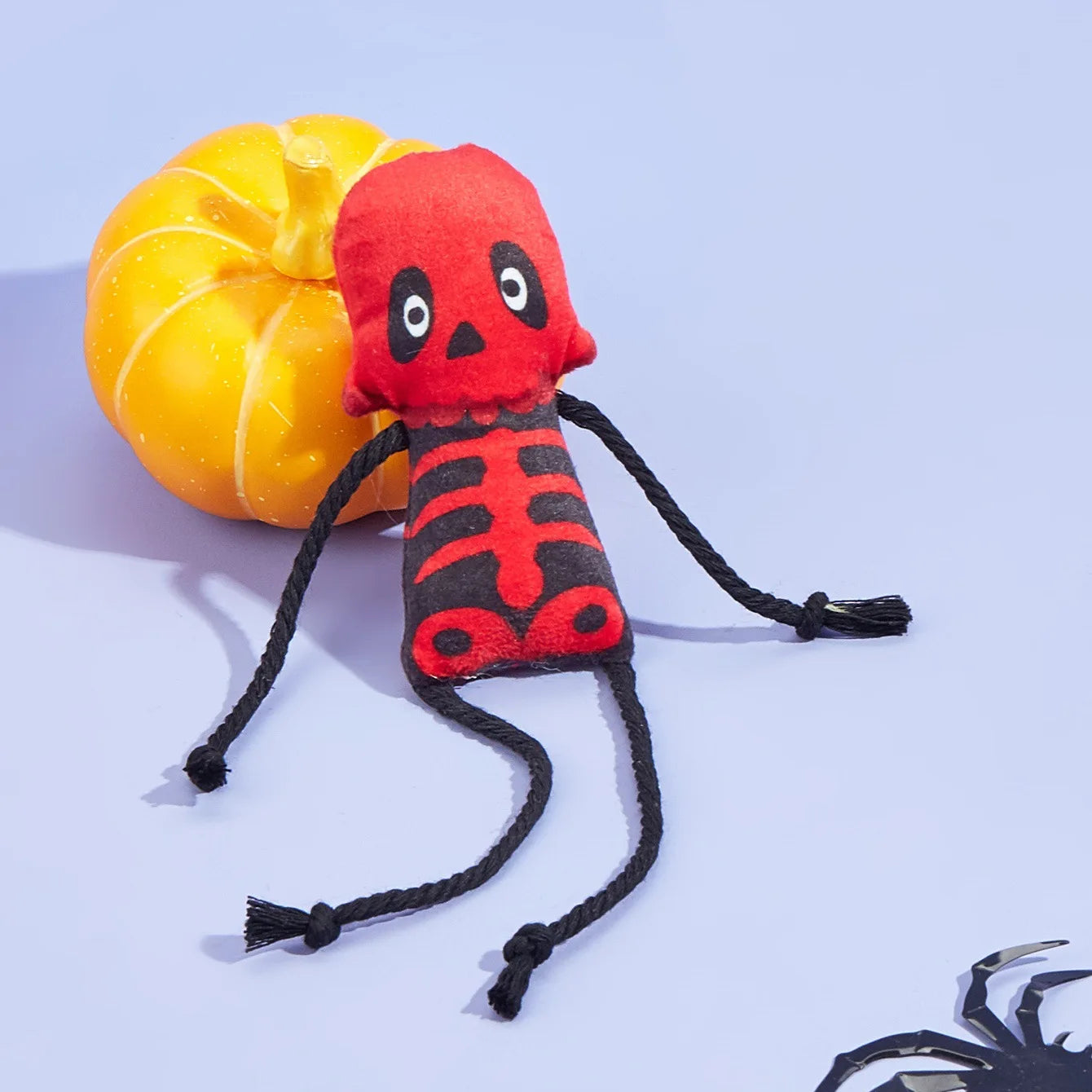New Halloween Pet Toy with Catnip Inside Soft Durable Skull Plush Cat Toys Teeth Grinding Think Over Stress Relief Pet Supplies