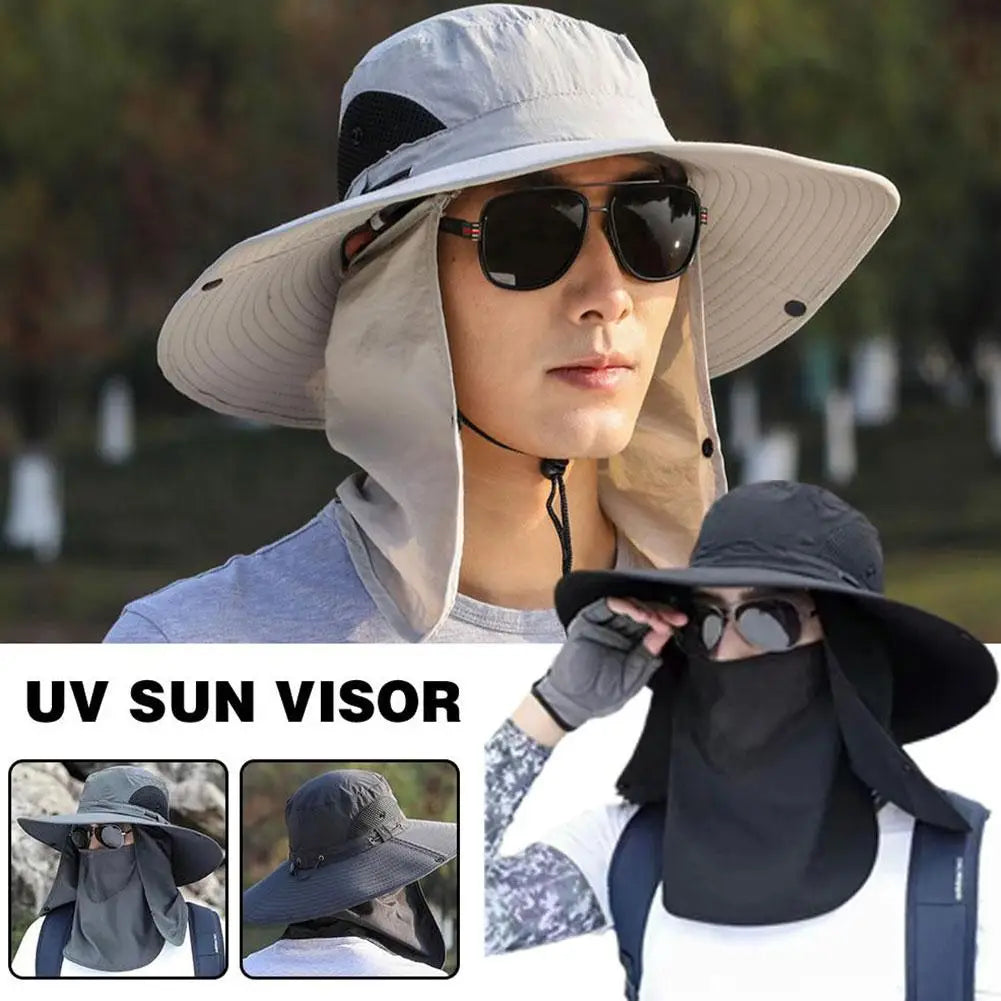 Bucket Hats Sun Hat Sun Protection Spring Summer Waterproof Boonie Hat for Men Fishing Hiking Garden Safari Beach