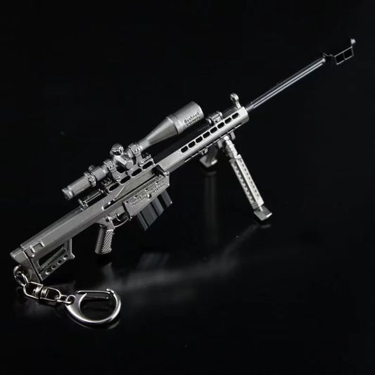 Detachable magazine alloy mini Barrett pistol 17CM sniper rifle model gun desktop decoration for boys, adult Christmas gift