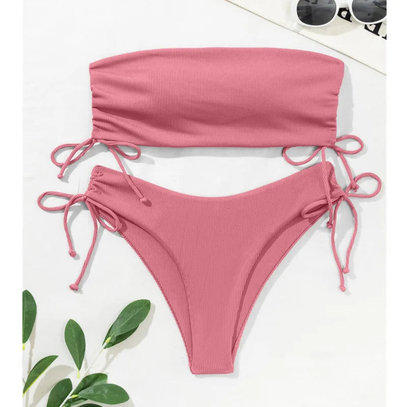 New Sexy Bikinis 2025 Swimsuits Women Swimwear Push Up Female Beach Swimming Wear Bathing Suit Brazilian Bikini Set Pool Bather