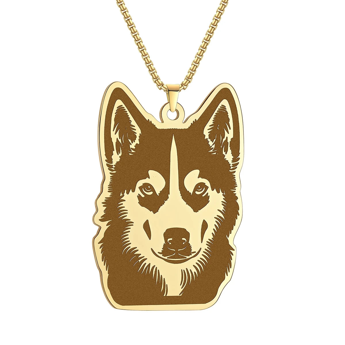 Kinitial Cute Dog Puppy Pendant Necklace For Women Men Stainless Steel Charm Necklace Wholesale Christmas Gift Jewelry
