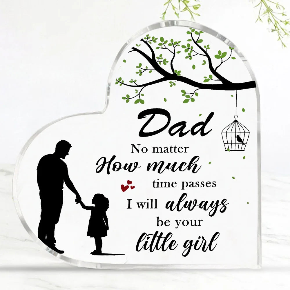 Dad Gifts From Daughter Acrylic Plaque Fathers Dad Gift For Dad Dad Birthday Gifts Christmas Dad Gifts,Festival,Halloween Decor