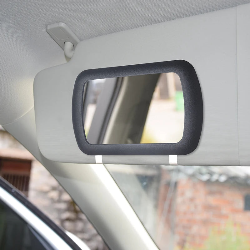 Universal HD Mirror Car Make Up Mirror Automobile Sun Visor Plate Car Interior Cosmetic Mirror RearMirror Car Interior Accessory