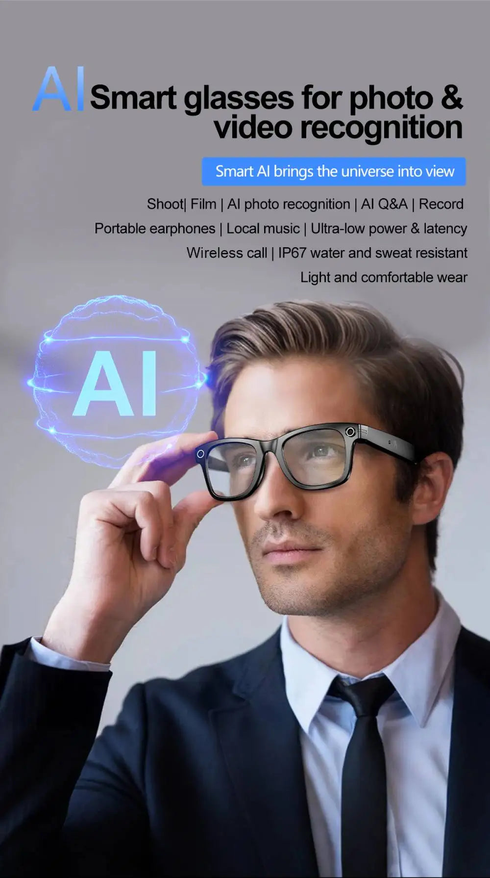 2025 New For Xiaomi Smart Glasses Photography Video AI Intelligent Interactive Translation Smart Sunglasses IOS Andirod Glasses