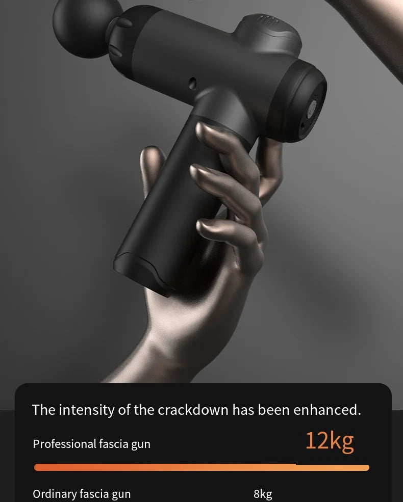 Fitness Massage Gun Fascia Deep Muscle Relax Body Neck Massager Electric Fitness Equipment Noise Reduction Christmas gift