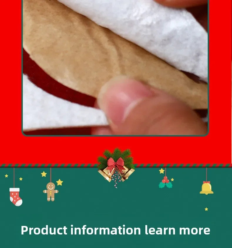 1-10PCS Christmas Gift DIY Felt Sewing Kit for Kid Handicraft Activity Preschool Toy Thread Painting Educational Craft Materials