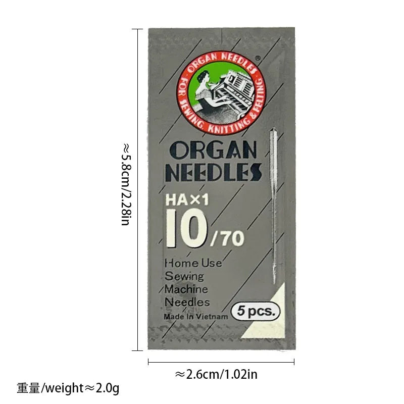 HA*1 Sewing Needles Japan ORGAN House Sewing Machine Needles for SINGER BROTHER size 8,9,10,11,12,14, 16 ,18
