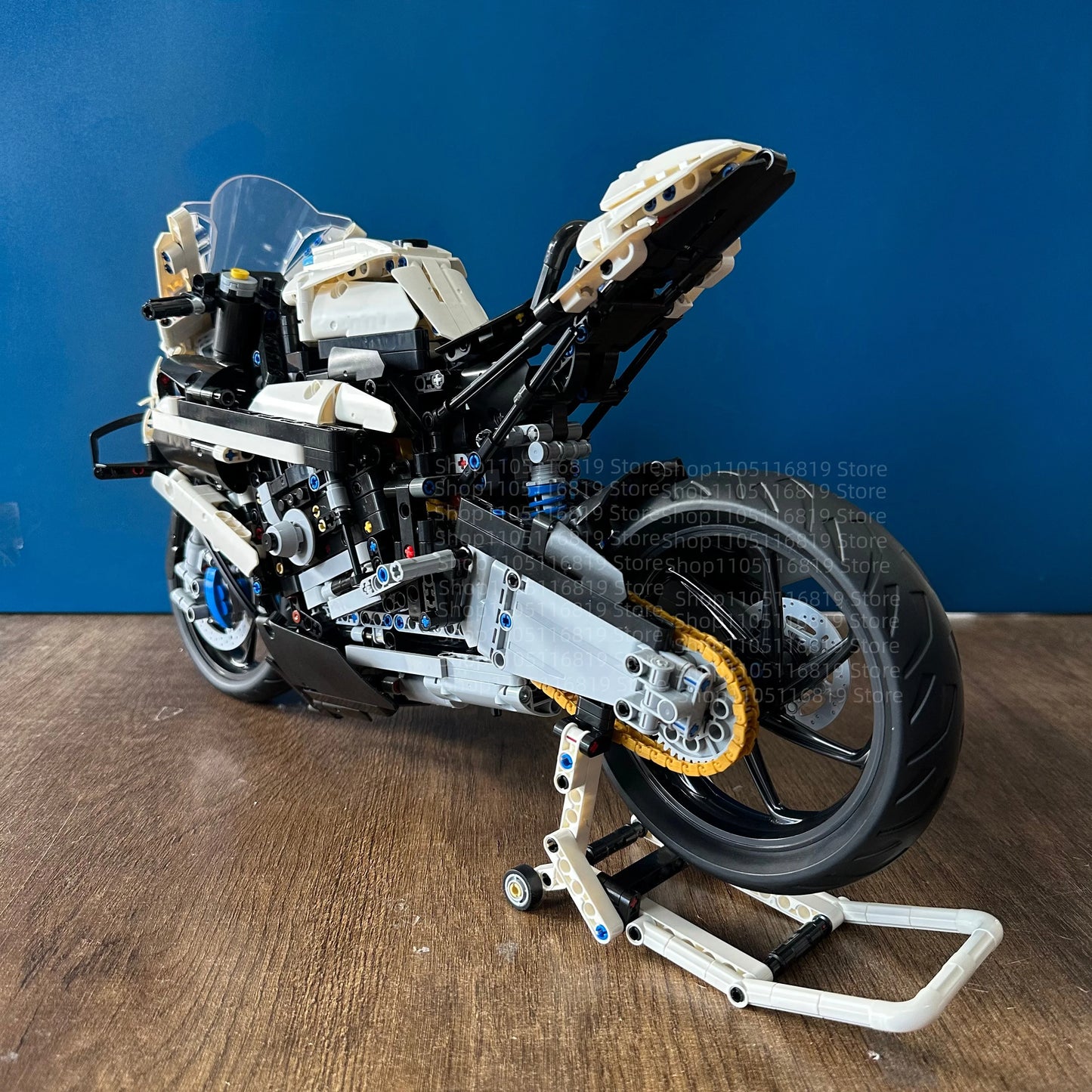 M1000  RR Tech Motorcycle Building Blocks 42130 1920Pcs MOC Bricks Mechanical Group Vehicles Racing Car Model Kit Christmas Gift