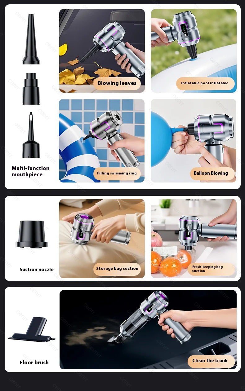 New Car Vacuum Cleaner 998000PA Mini Cordless Powerful for Home Handheld Blower Car Cleaner Portable Car Vacuum Cleaner