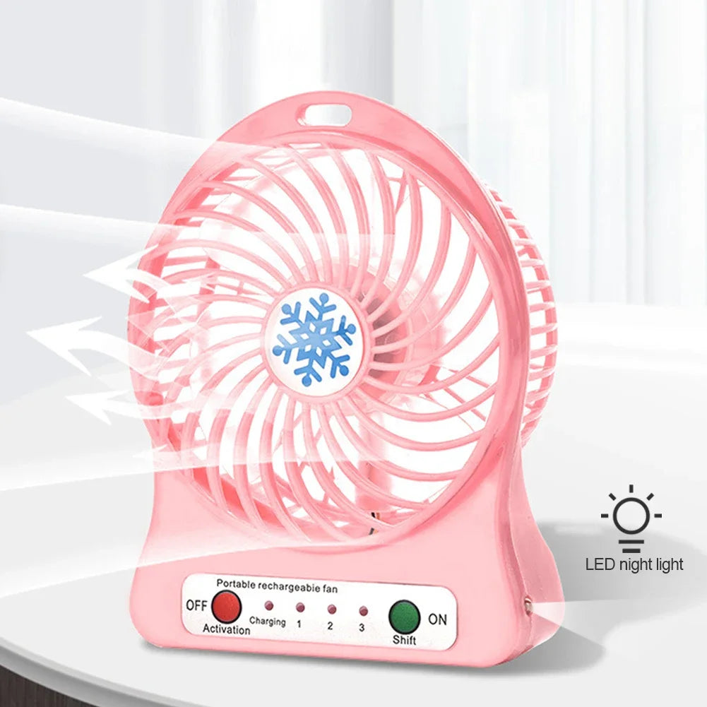 Mini Small Fan Usb Charging Portable Dormitory Office Charging Small Fan Outdoor Camping Cooling Usb Fan Outdoor Supplies