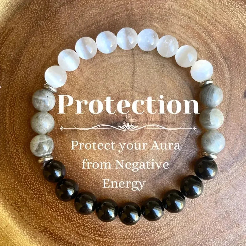 Attract Wealth Good Luck Fashion 8mm Natural Stone Beaded Bracelet for Women Bracelet Jewelry Colorful Party Gift