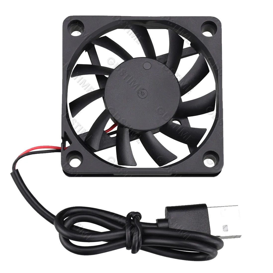Gdstime 60mm 6cm Brushless Cooler USB 2Pin 3Pin DC 5V 12V 24V Fan 60x10mm 6010 Dual Ball for Computer Pc Cpu Case Cooling Fan