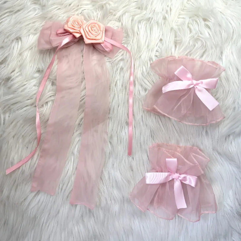 Lolita Sweet Girl Princess Dress Spring and Summer Off Shoulder Women's Short Sleeve Slim OP/JSK Short Ball Gown Dress