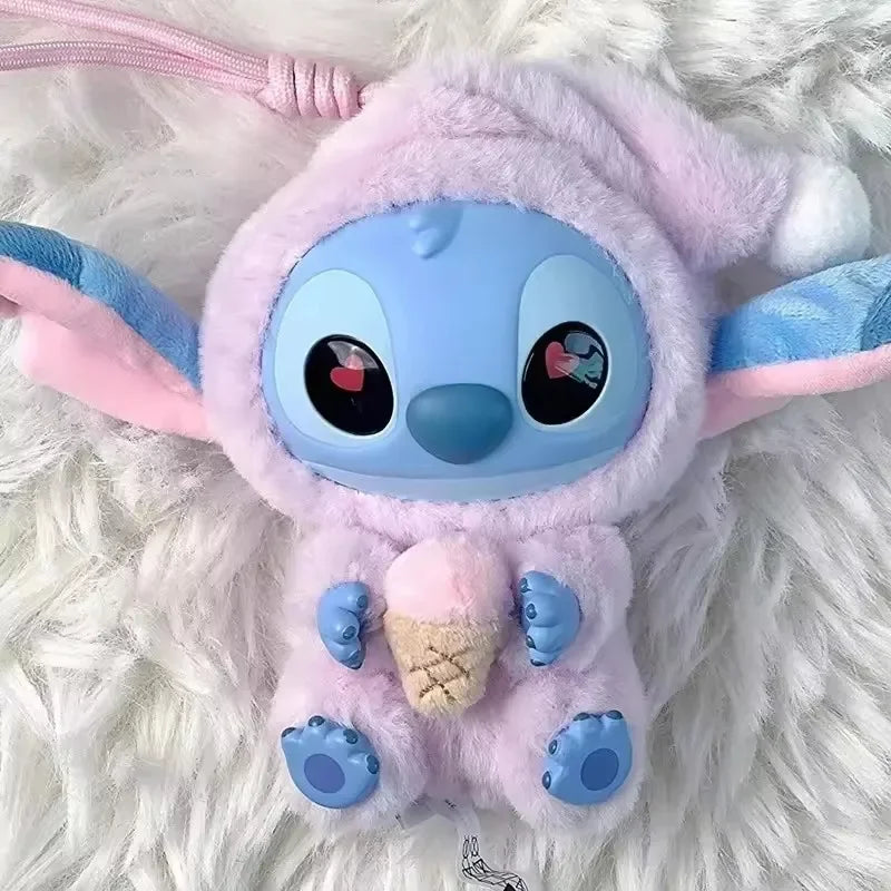 IN STOCK Stitch Eat Some Thing Before Sleep Series Blind Box Soft Stuffed Plush Kawaii Toy Pendant Doll Christmas Gift for Girls