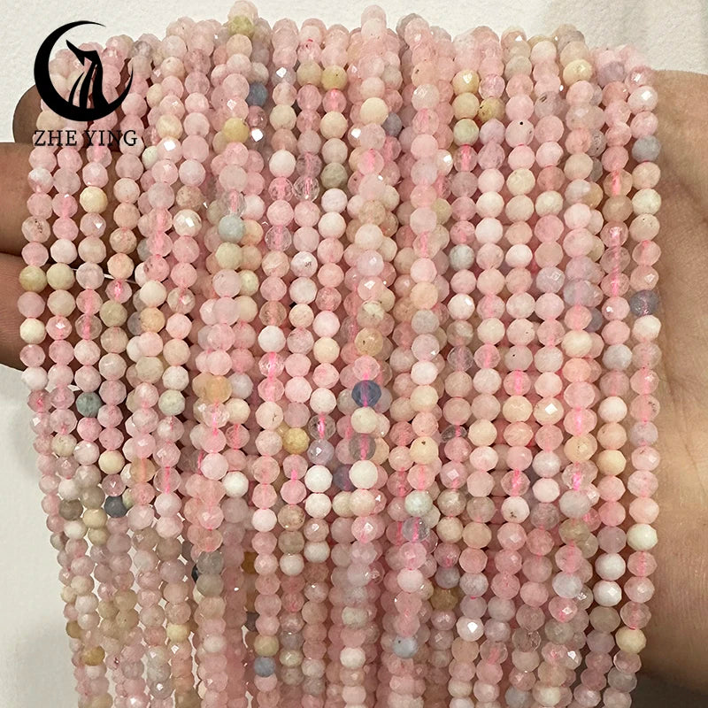 AAA Colorful Tourmaline Stone Beads Loose Spacer Faceted 3mm Beads for Jewelry Making DIY Bracelet Accessories 15''