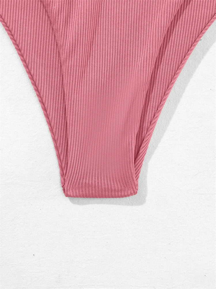Sexy Solid Bikinis Women's Swimwear Push Up Female Swimsuit Swimming Bathing Suits Brazilian Girls Bikini Set Beach Wear Bather