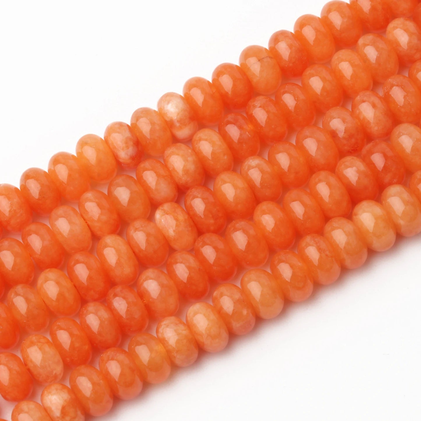 Rondelle Natural Stone Aventurine Tourmaline Jade Beads Flat Round Loose Beads for Jewelry Making DIY Charm Gift Bracelets 8x5mm