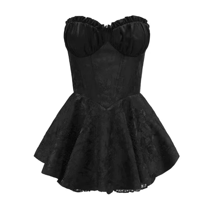 Fashion Fairy Sexy Slimming Above Knee Tube Short Dress Women's 2024 Summer Elegant Trendy Simple Princess Birthday Vestidos