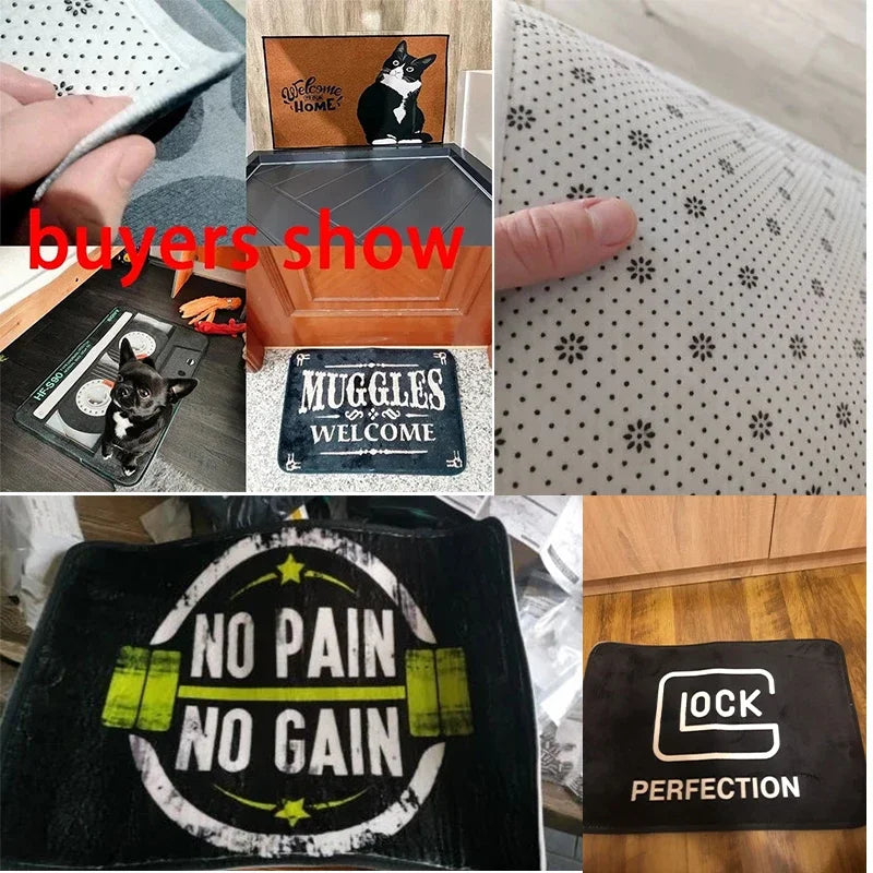 Sumikko Gurashi Doormat Entrance Door Mat Room Mats Home Kitchen Carpet Balcony Rugs Bathroom Rug Foot Bath House Floor Bedrooom