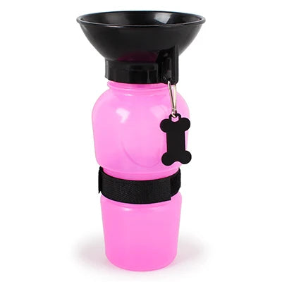 Portable Plastic Pet Water Feeder Pressing Car Carry Pet Bowl Water Feeding Kettle Dog Cat Outdoor Travel water bottle Container